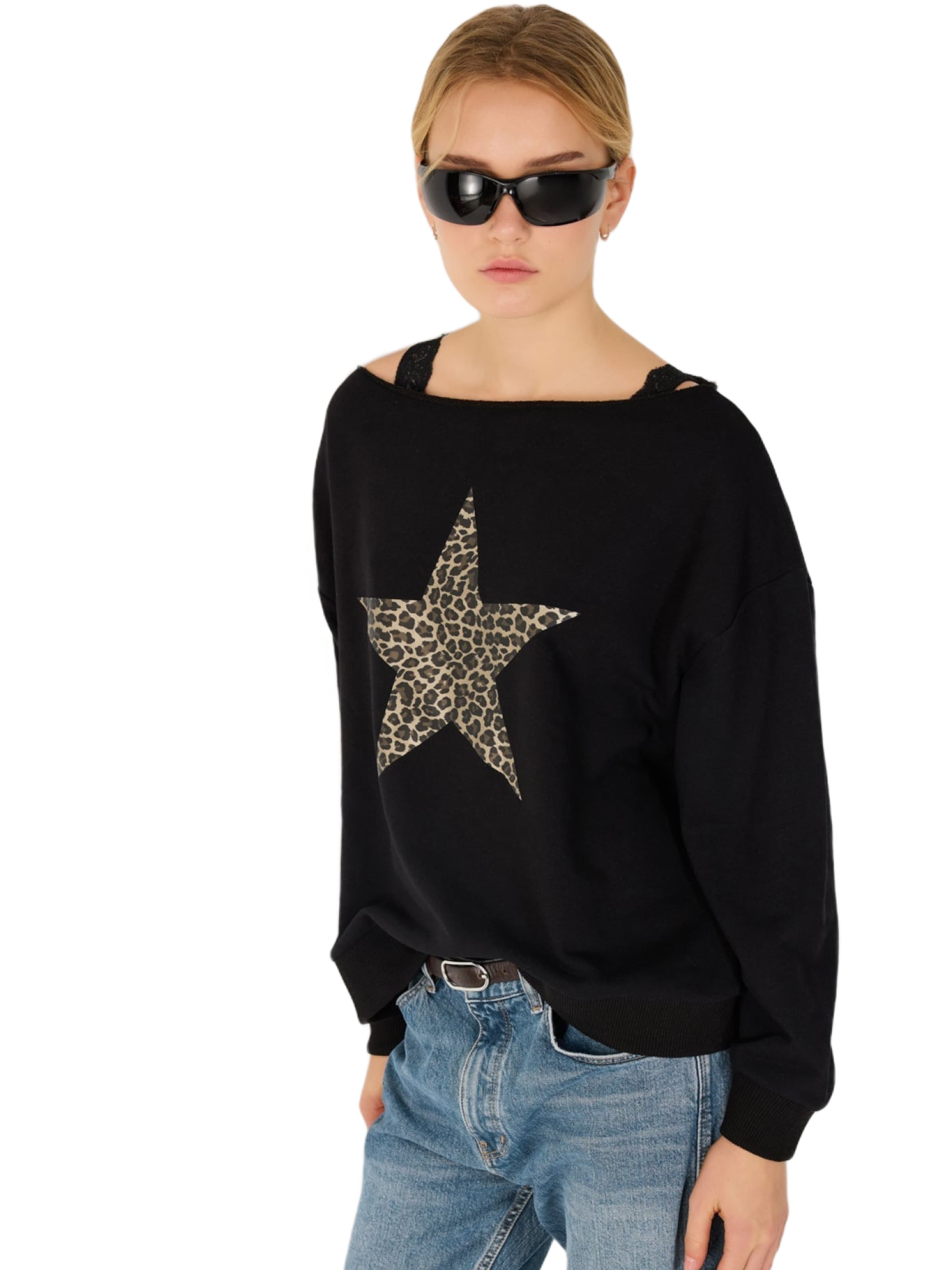 No Matter What Sweatshirt in Schwarz