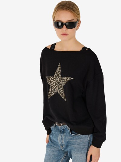 No Matter What Sweatshirt in kitt / braun / schwarz, Produktansicht