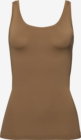 Hanro Top ' Touch Feeling ' in Bruin: voorkant