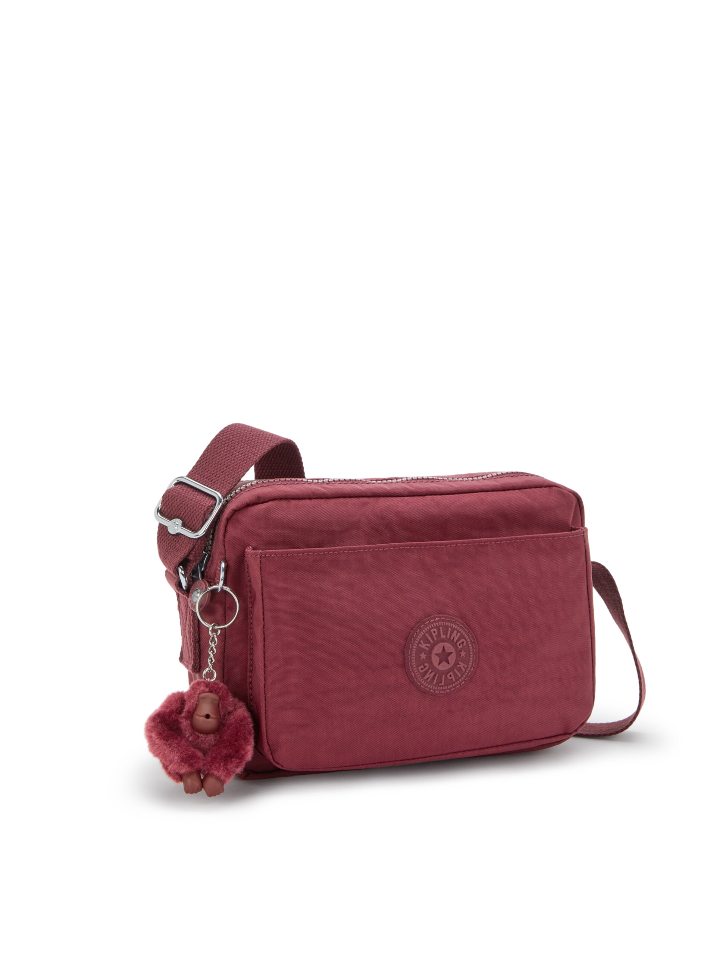 KIPLING - Mala de ombro 'Abanu M' em vermelho