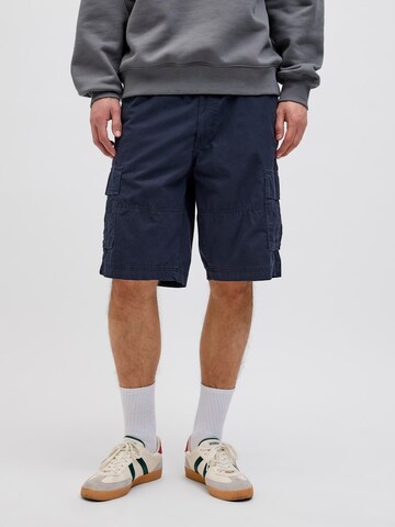 JACK & JONES Loose fit Cargo trousers 'JPSTCOLE MATEO' in Blue: front