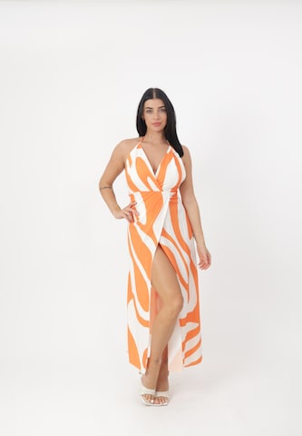 Elara Kjole i orange