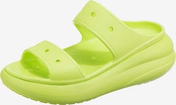 Crocs Mules in Green: front