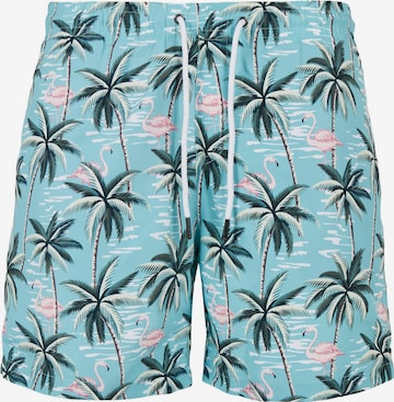 Shorts de bain Urban Classics en bleu : devant