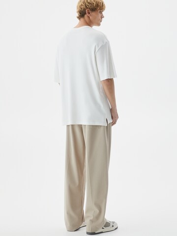 Loosefit Pantaloni con pieghe di Pull&Bear in beige