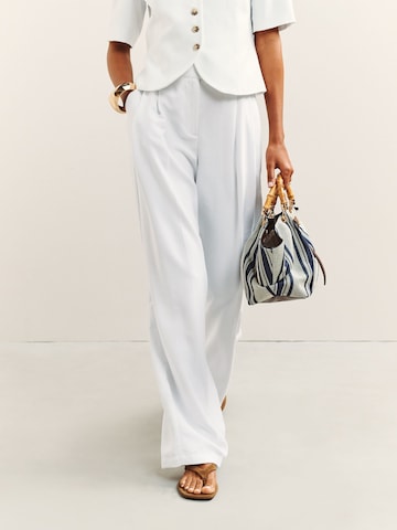 Next Wide Leg Hose in Weiß: Vorderseite