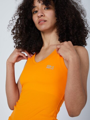 SPORTKIND Sporttop 'Tanktop V-Neck' in Oranje