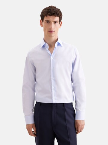 Coupe slim Chemise business SEIDENSTICKER en bleu : devant