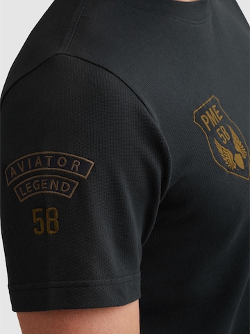 PME Legend Bluser & t-shirts 'PME LEGEND - T-shirt in jersey with multiple badges' i blå