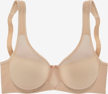 NUANCE Minimiser Bra in Brown: front