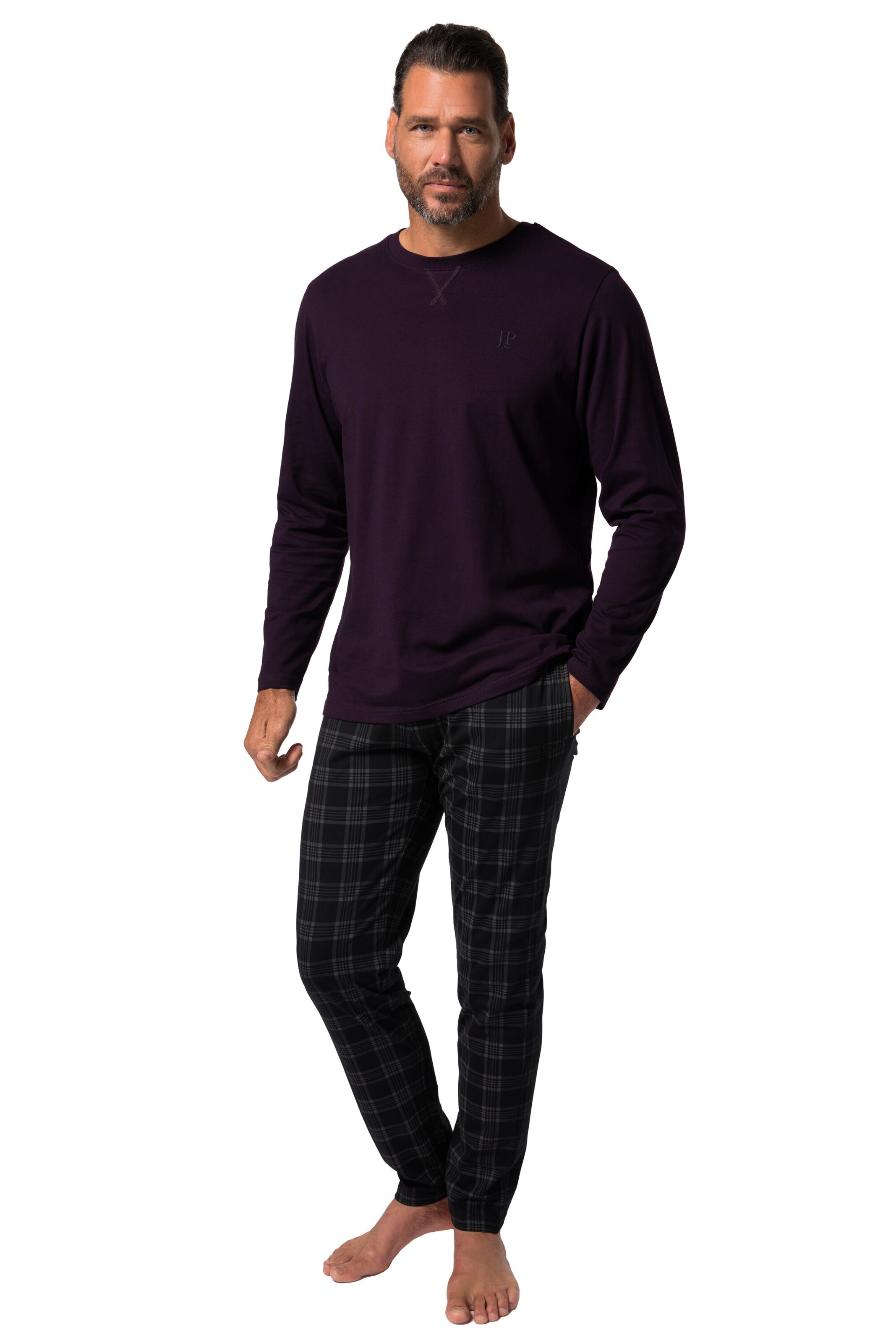 JP1880 Pyjama lang in Lila: voorkant