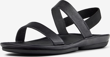 CAMPER Sandalen met riem ' Right Isla ' in Zwart: voorkant