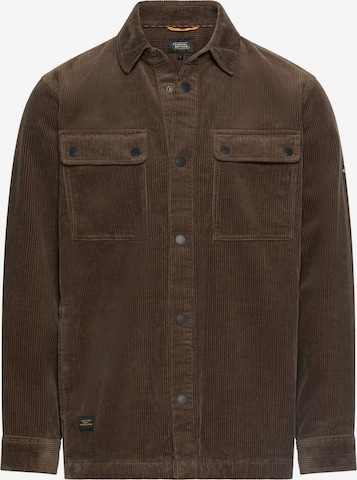 CAMEL ACTIVE Cord Overshirt aus 100% Baumwolle in Braun: Vorderseite