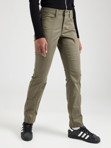 Coupe slim Pantalon G-Star RAW en vert : devant