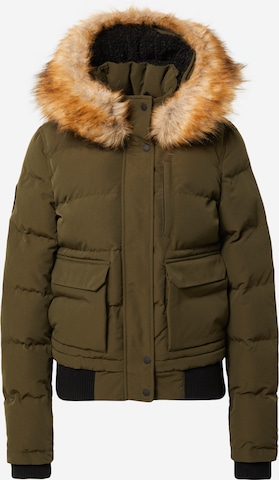 Superdry Winterjas 'Everest' in Groen: voorkant