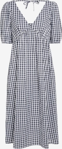 Tommy Jeans Jurk 'Gingham' in Zwart: voorkant