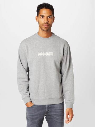 NAPAPIJRI Sweatshirt in Grey: front