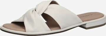 CAPRICE Mules in White: front