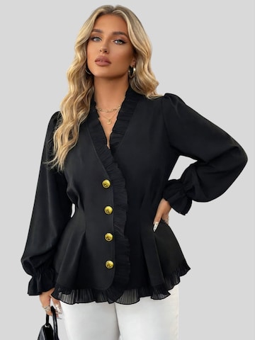 LapaPlus Bluse‌‌‌‌ in Schwarz: Vorderseite