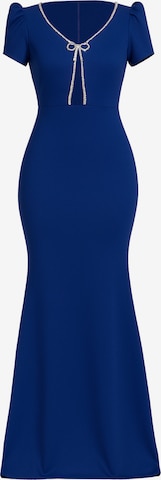 Robe GODDIVA en bleu : devant