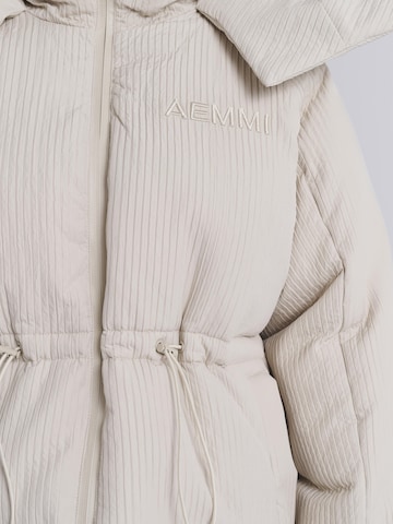 AEMMI Winter Jacket 'Ribbed' in Beige