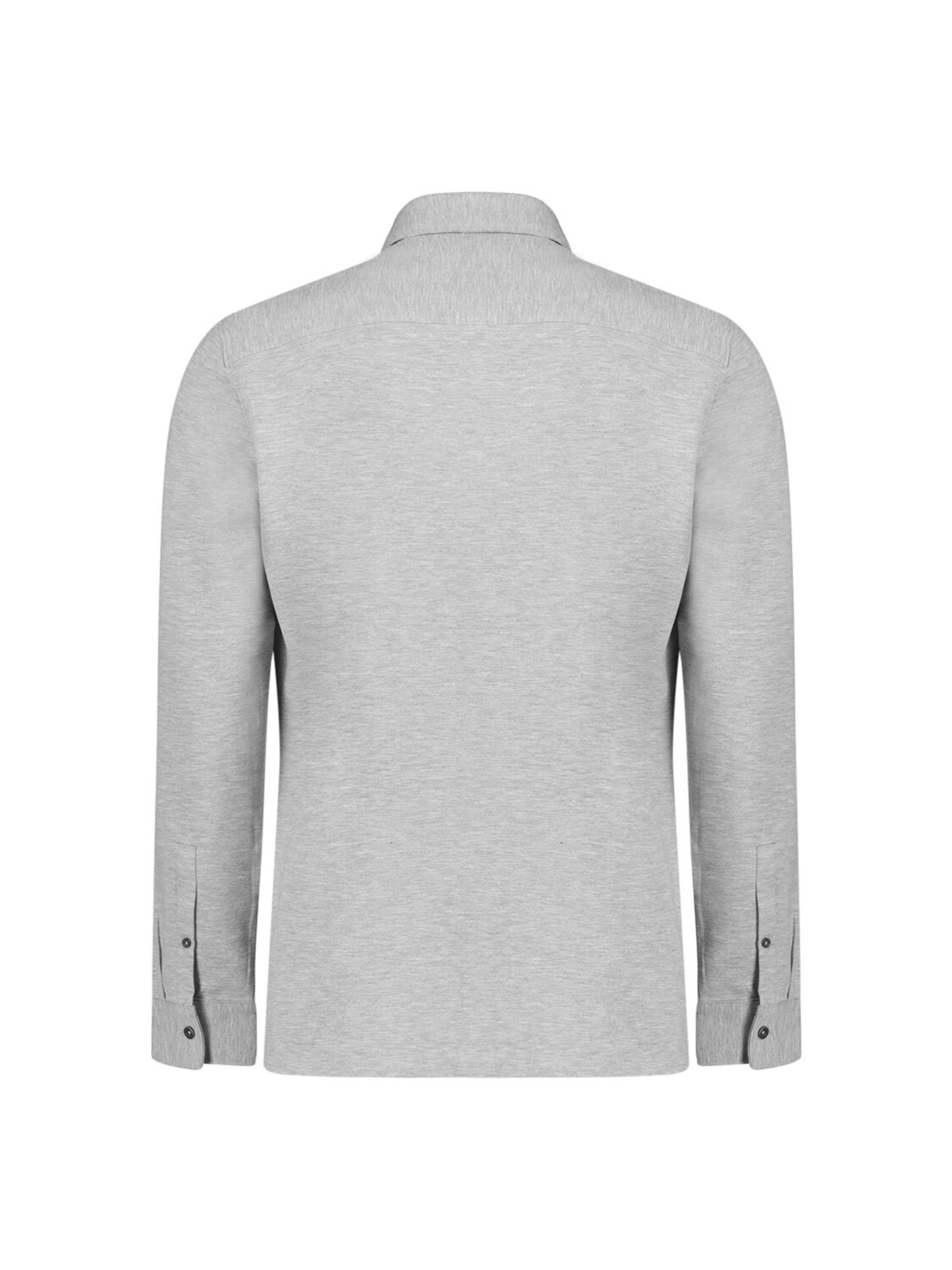 No Excess Regular Fit Hemd in Grau