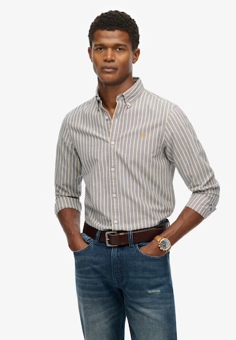 Coupe regular Chemise Superdry en vert : devant