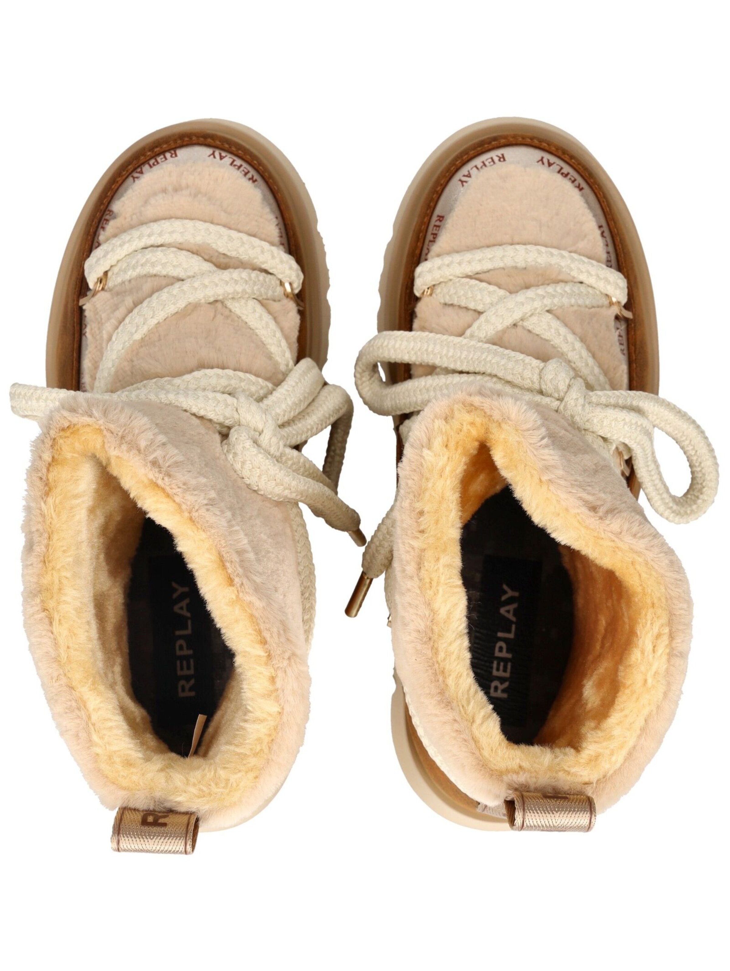 Stivaletto stringato di REPLAY in beige