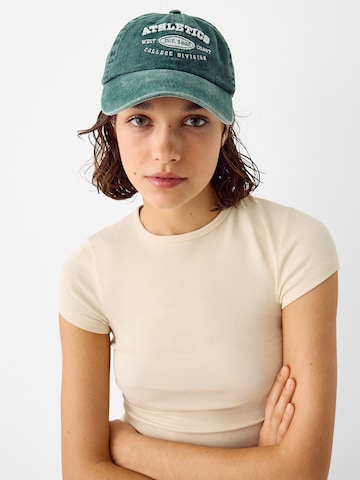 Cappello da baseball 'ATHLETICS' di Bershka in verde