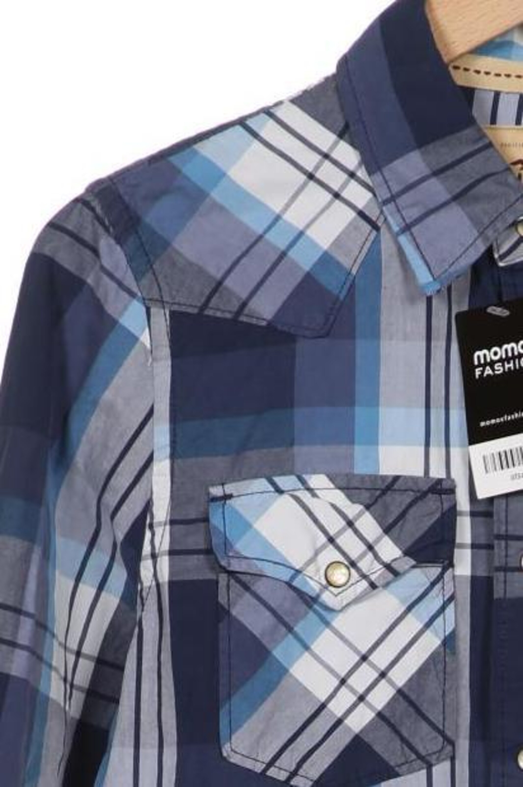 HOLLISTER Button Up Shirt in S in Blue