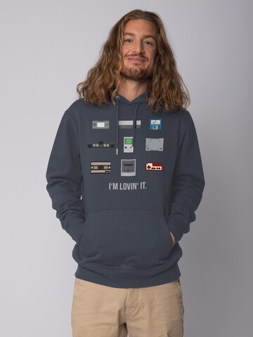 Sweat-shirt ' Videogames ' Watapparel en gris : devant