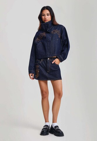 Gonna di Ed Hardy in blu: frontale
