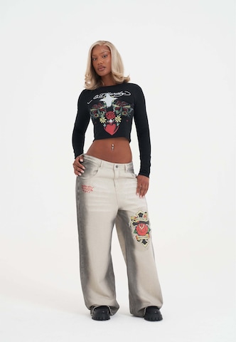 smėlio Ed Hardy Laisvas Džinsai