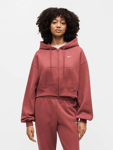 Nike Sportswear Bluza rozpinana 'STDO' w kolorze różowy: przód