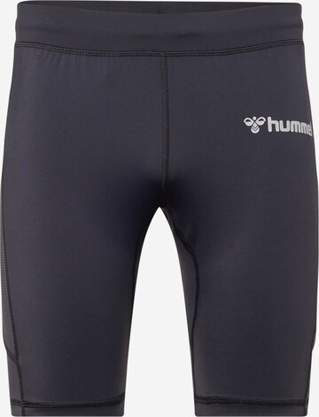 HummelSkinny Sportske hlače - crna boja: prednji dio