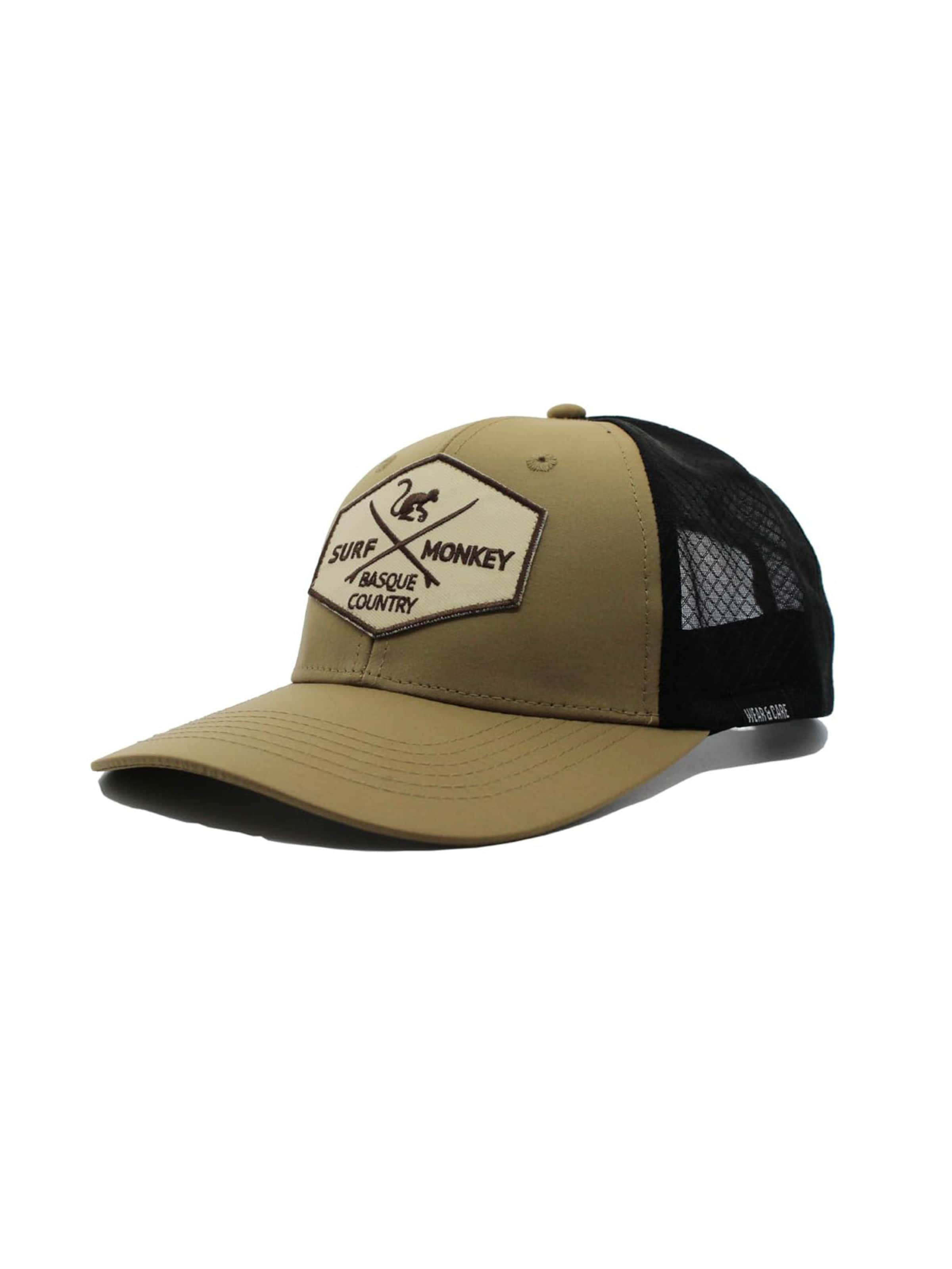 Surf Monkey - Gorra deportiva en beige: frente