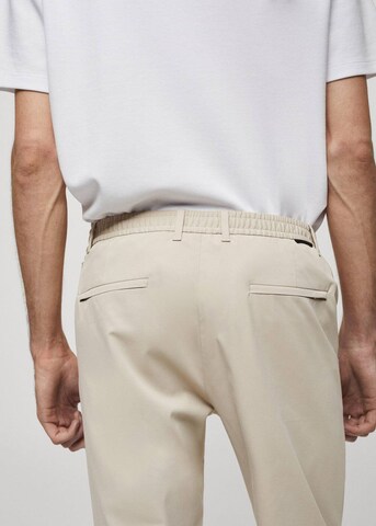 MANGO MAN Slimfit Hose 'Madrid' in Beige