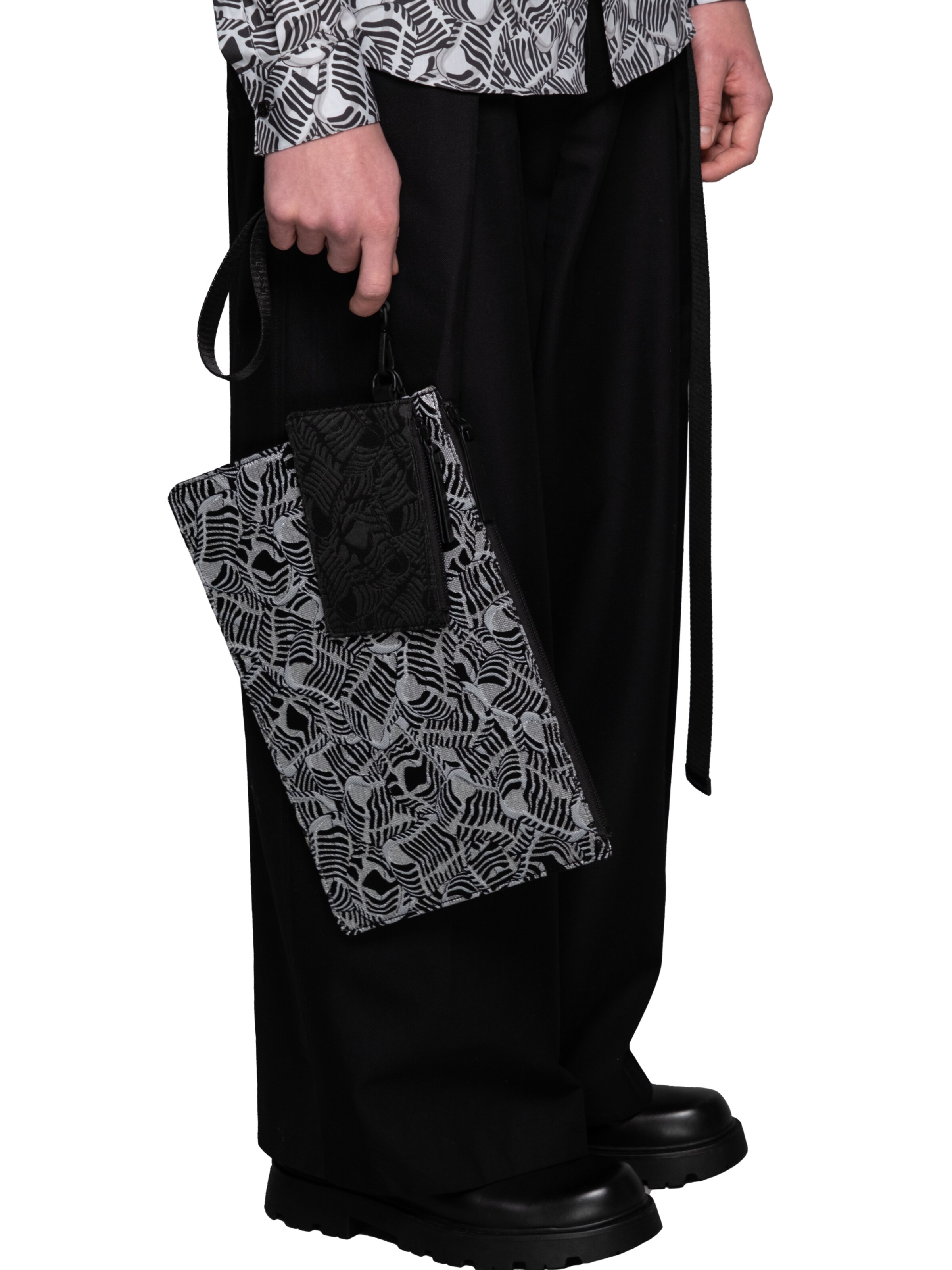 EMBLEMM Etui 'Double Portfolio in Liquid Mic Jacquard' in Gemengde kleuren