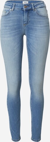 Skinny Jean 'Blush' ONLY en bleu : devant