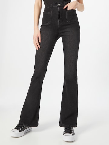 Dorothy Perkins Rozkloszowany krój Jeansy w kolorze czarny: przód
