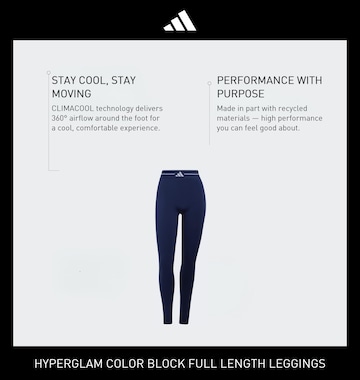ADIDAS PERFORMANCE - Skinny Pantalón deportivo en azul