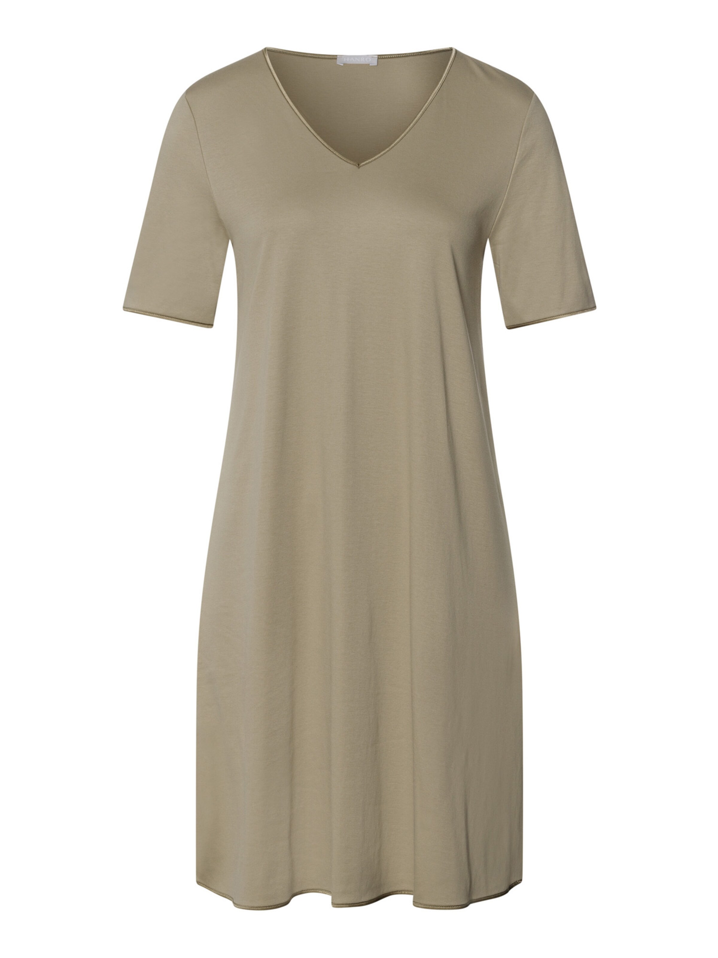 Chemise de nuit ' Cotton Silk ' Hanro en marron : devant