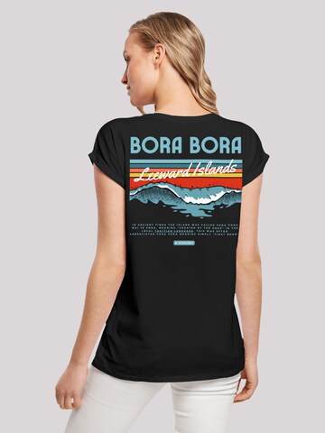 F4NT4STIC Shirt 'Bora Bora Leewards Island' in Schwarz: Vorderseite