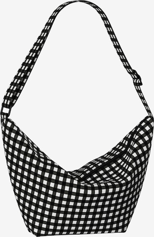 PIECES Olkalaukku 'PCAmanda' värissä musta: etupuoli