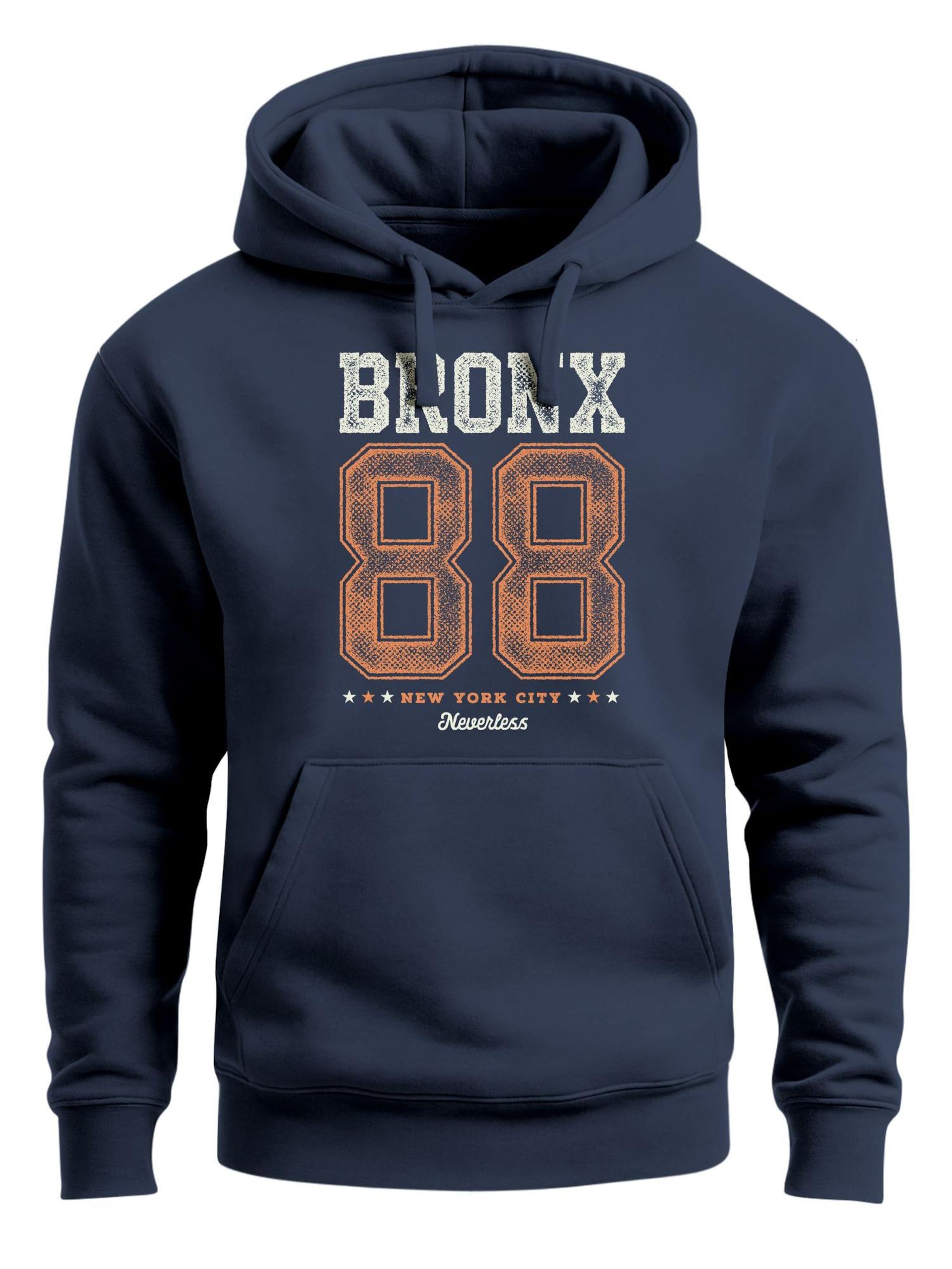 Neverless Sweatshirt 'Bronx New York' in Blue: front