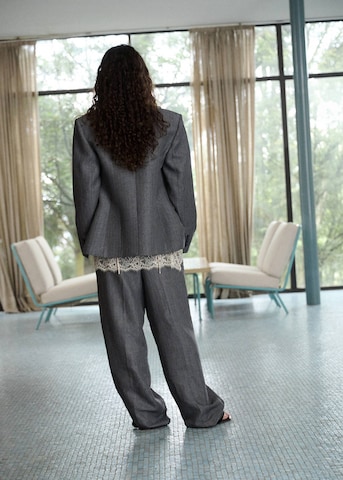 MANGO Regular Pleated Pants 'Altair' in Grey