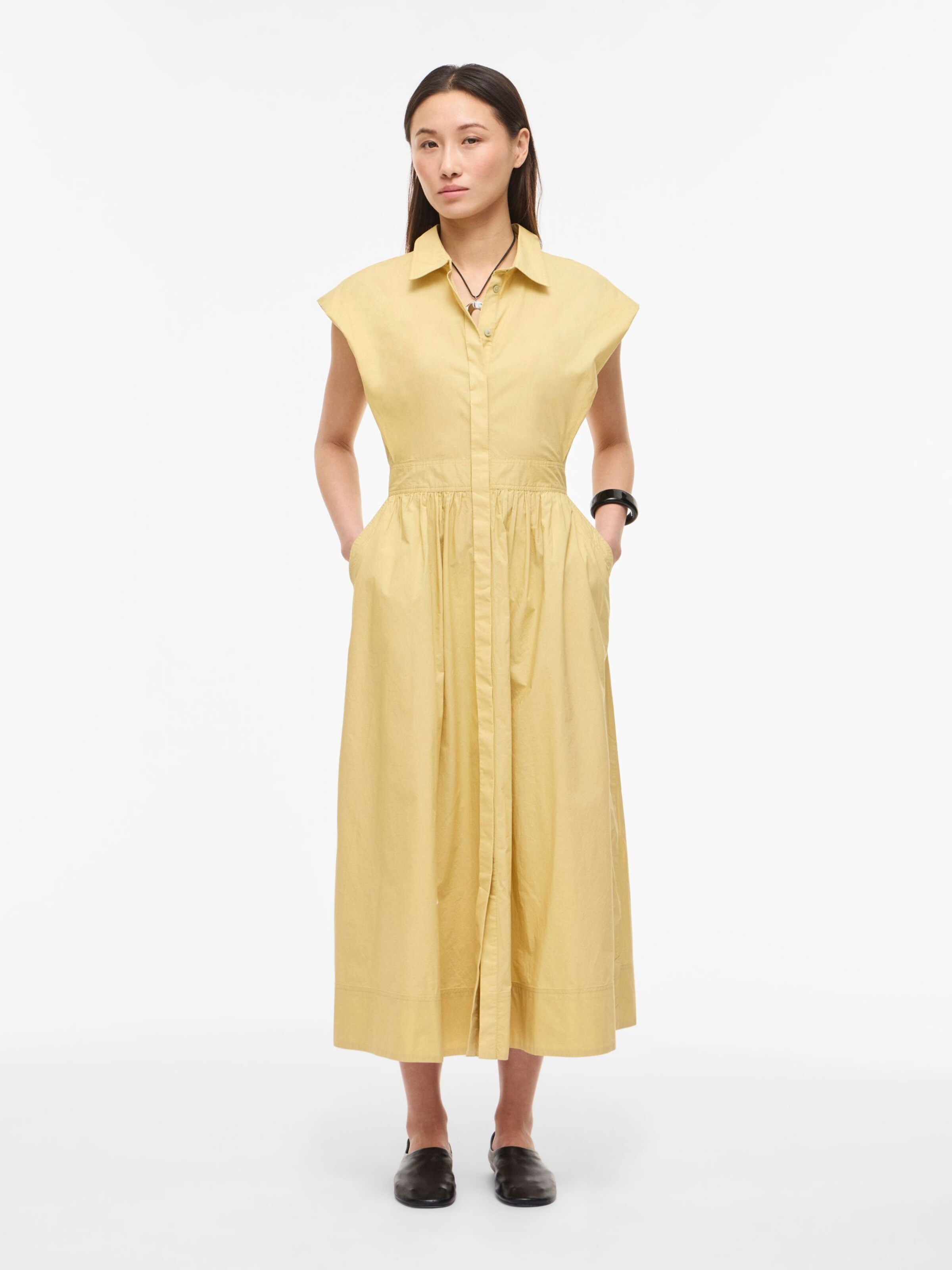 ROUGE EDIT Blusekjole i gul