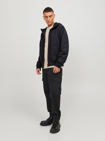 JACK & JONES Between-Season Jacket 'TRACK' in Black