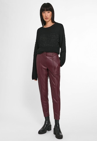 Regular Pantalon Basler en rouge