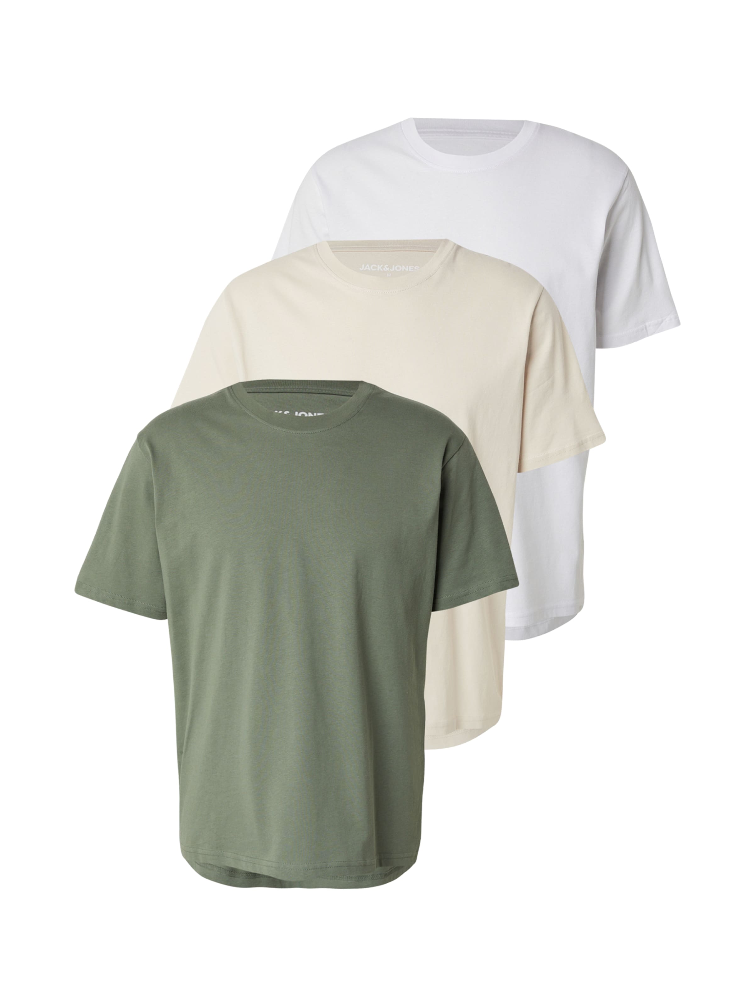T-Shirt JACK & JONES en beige : devant